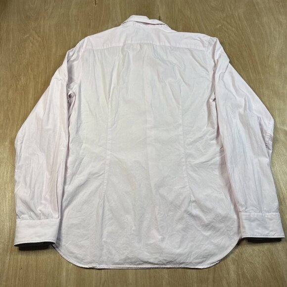 Paul Smith Mens Pink Long Sleeve Button Up Dress Shirt Size Large - Picture 5 of 7